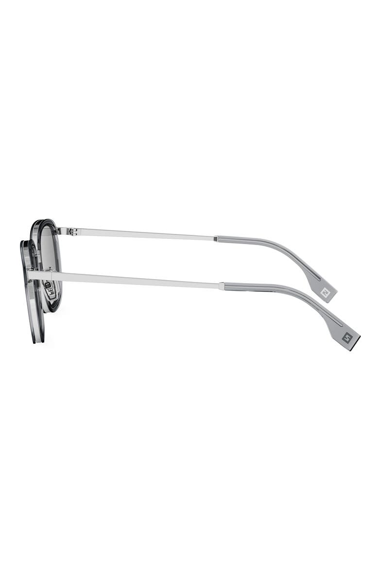 Travel 55mm Oval Sunglasses, Alternate, color, GRYO/SMK