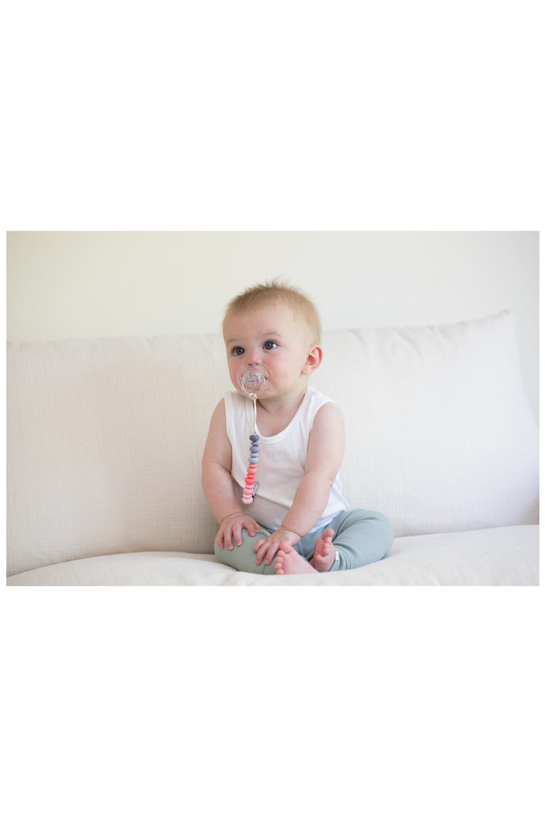 Silicone Bead Pacifier Clip, Alternate, color, MULTI