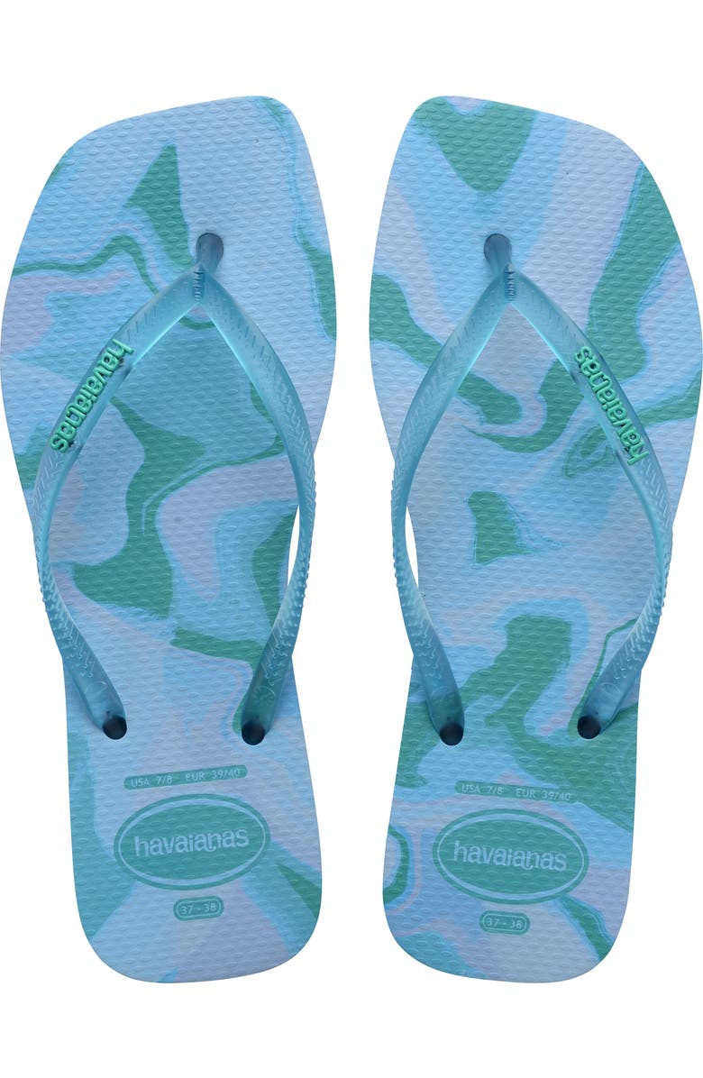 Havaianas Square Toe Jelly Flip Flop, Main, color, Lavender Blue