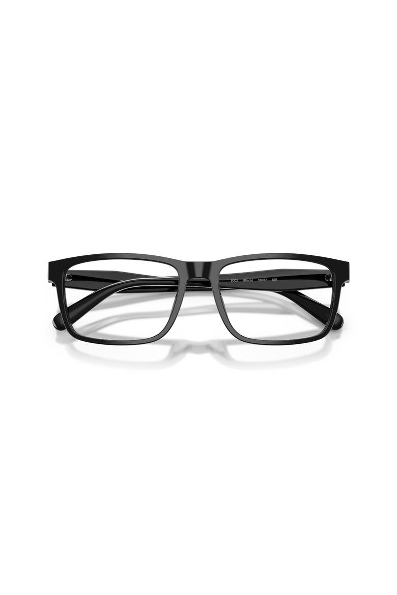 58mm Rectangle optical glasses, Alternate, color, Black