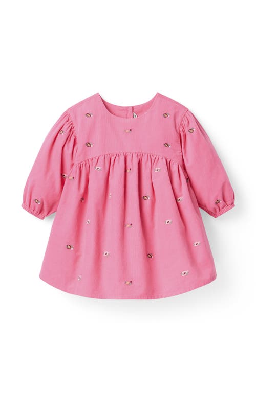 Janie And Jack The Floral Embroidered Corduroy Dress In Pink