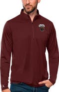 ANTIGUA Men's Antigua Maroon Montana Grizzlies Tribute Quarter-Zip Top