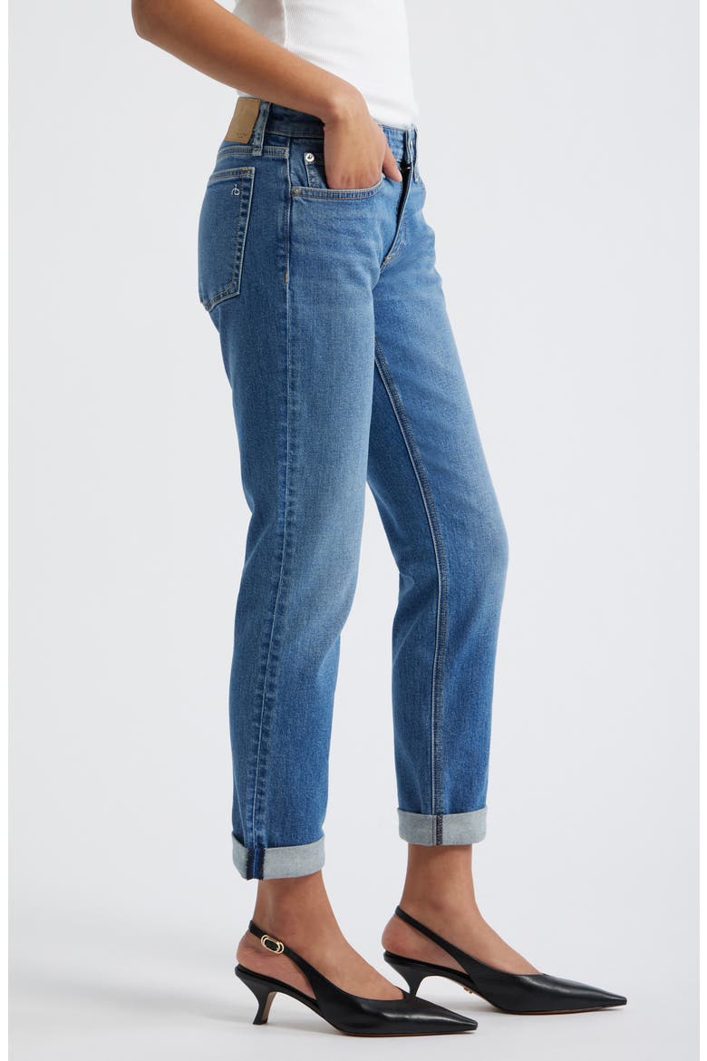 Dre Low Rise Slim Boyfriend Jeans, Alternate, color, MILLERTON