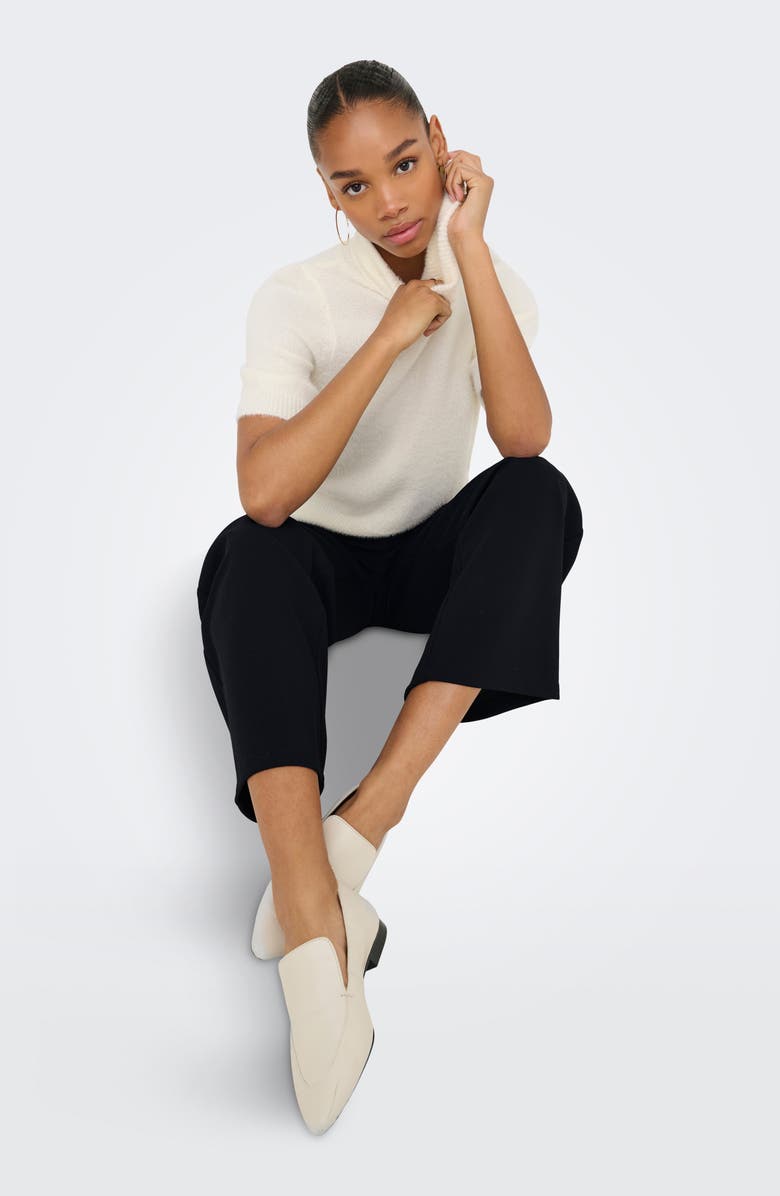 Only Rina Button High Waist Pants, Alternate, color, Black Detail Goldbuttons