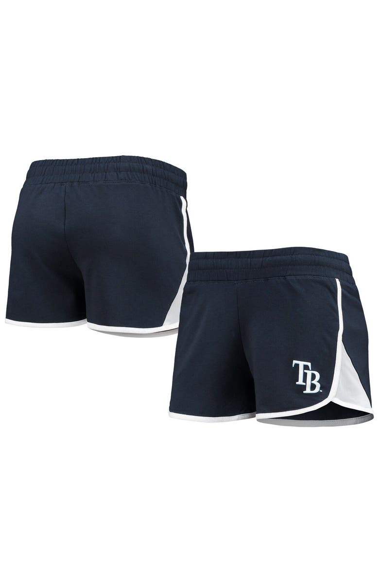 New Era Women's New Era Navy Tampa Bay Rays Stretch French Terry Shorts, Main, color, 