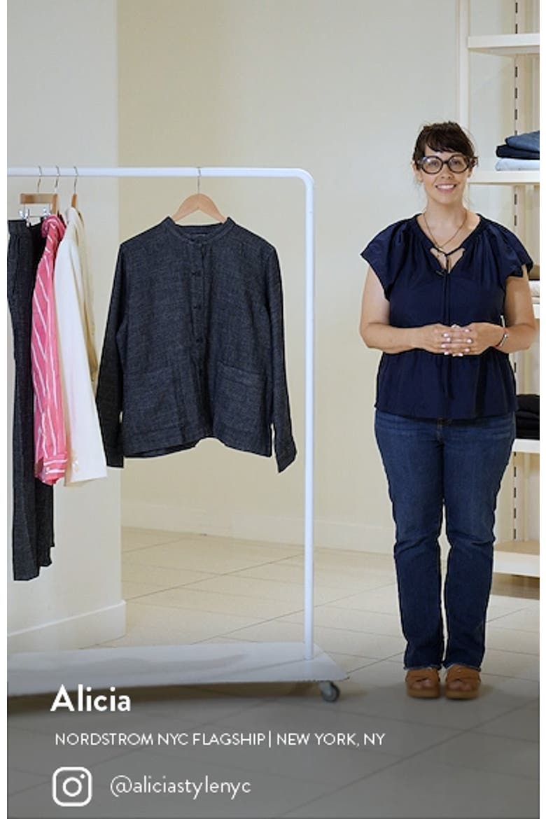 Mandarin Collar Hemp & Organic Cotton Jacket video