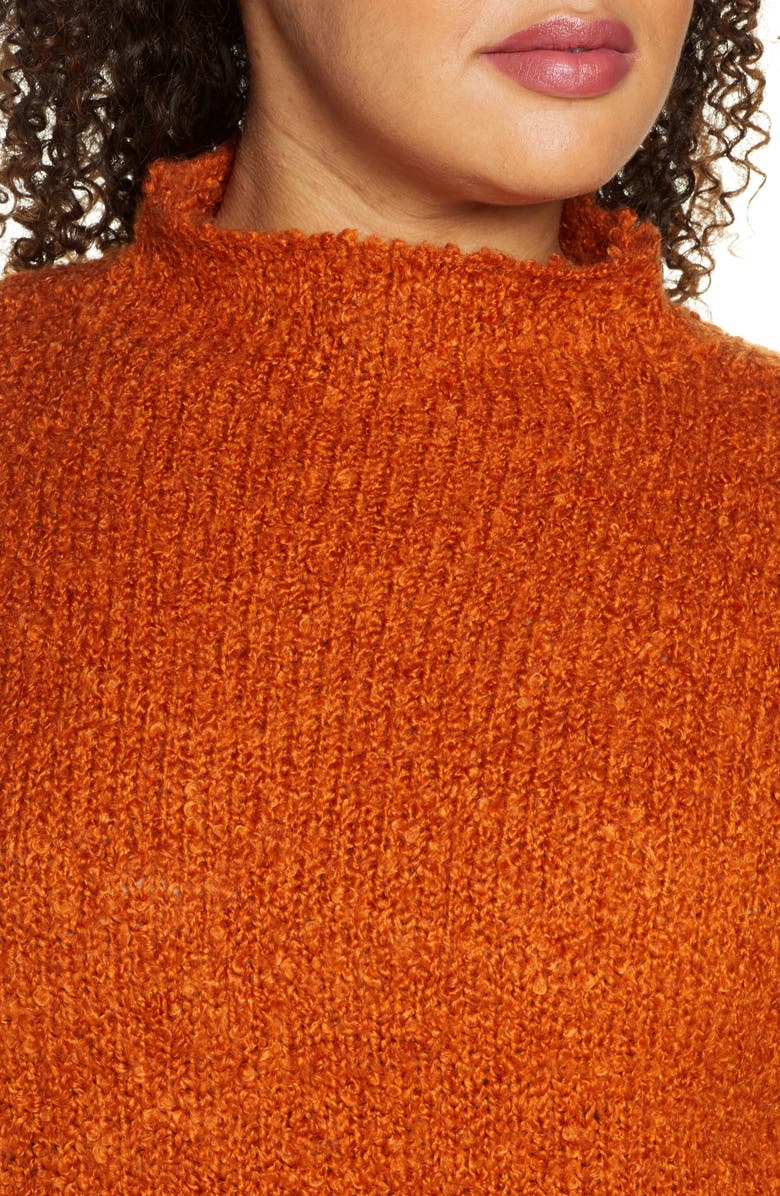 BP. Funnel Neck Bouclé Sweater, Alternate, color, 
