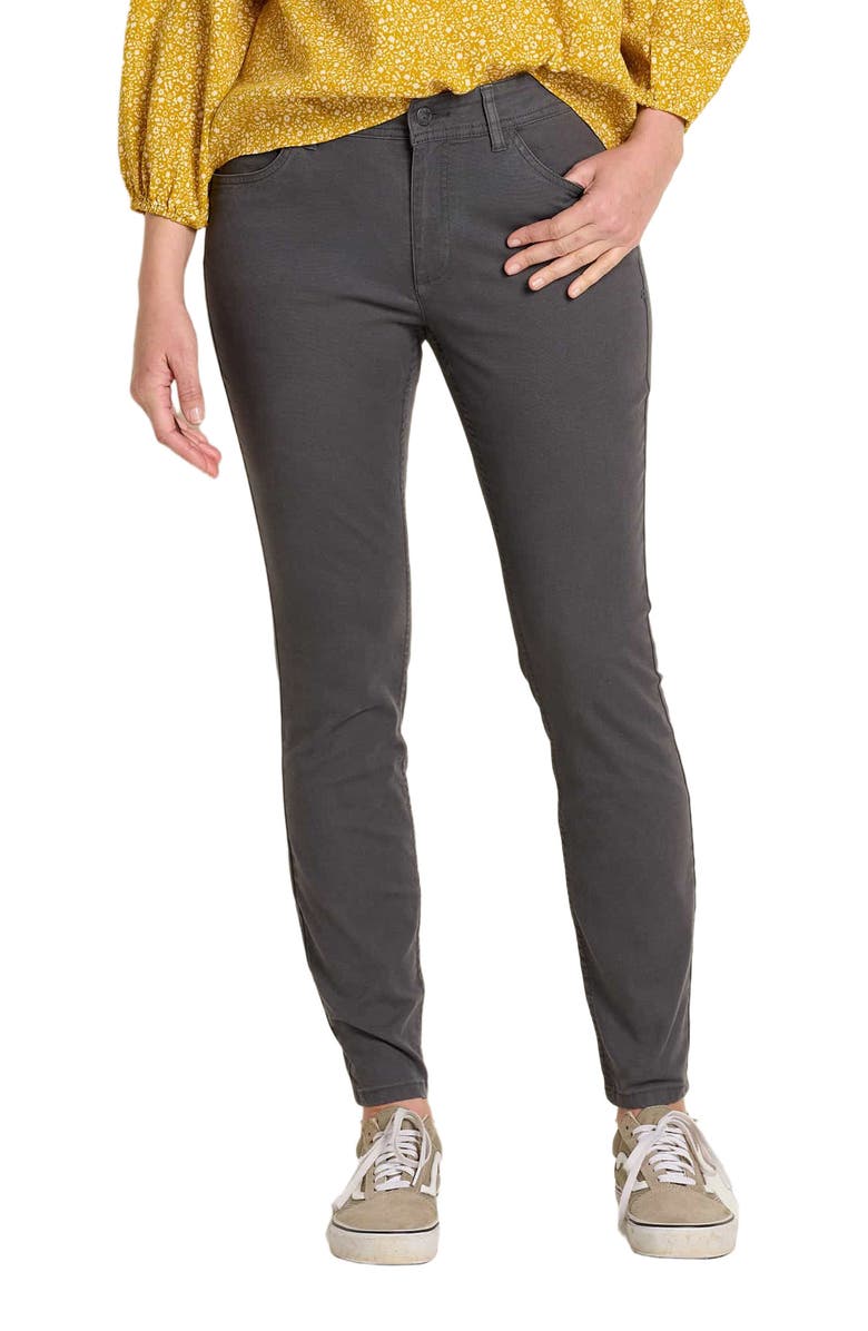 Toad & Co Earthworks 5 Pocket Skinny Pant, Alternate, color, Soot