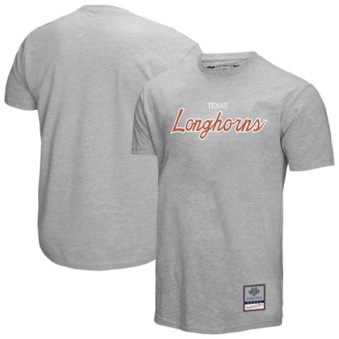 Men's Mitchell & Ness  Gray Texas Longhorns Elite Script T-Shirt