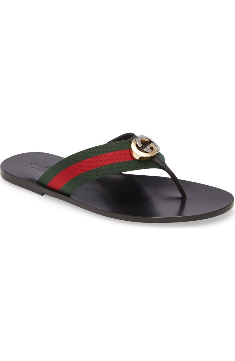 Gucci Kika GG Web Flip Flop, Main, color,