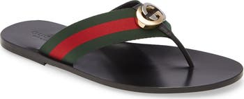 存在感ある【GUCCI】Kika GG ウェブ フリップ フロップ 24SS新作 Gucci Kika GG Web Flip Flop (Men) | Nordstrom
