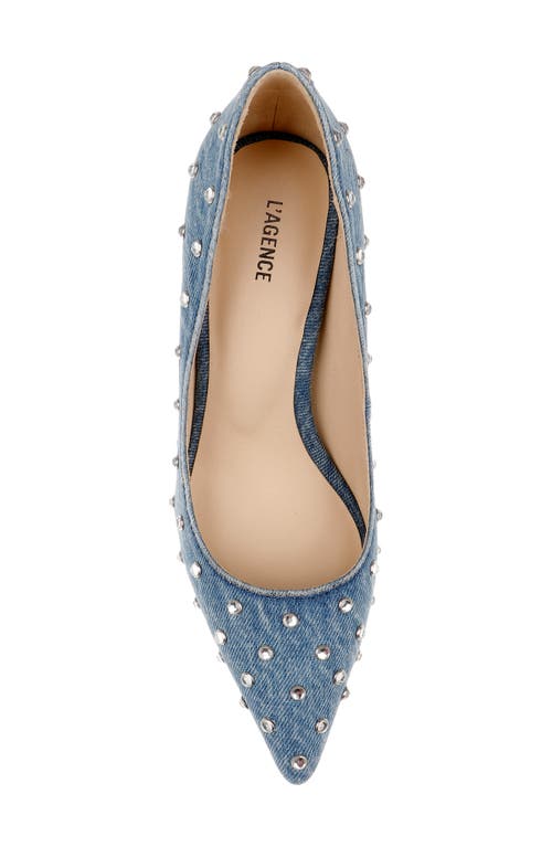 L Agence L'agence Lydie Pointed Toe Pump In Blue