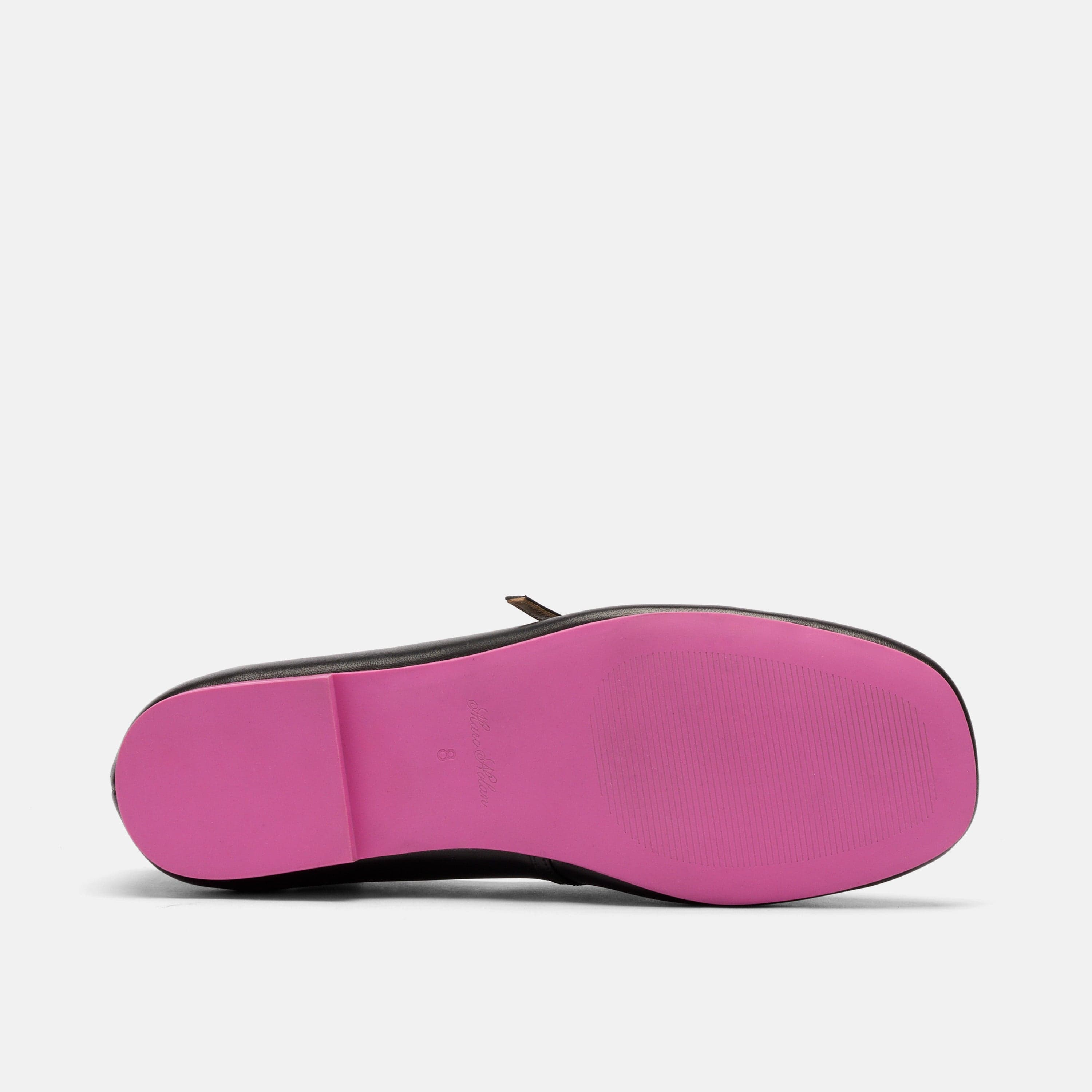 MARC NOLAN Mina Leather Mary Jane Flats, Alternate, color, Black/Magenta