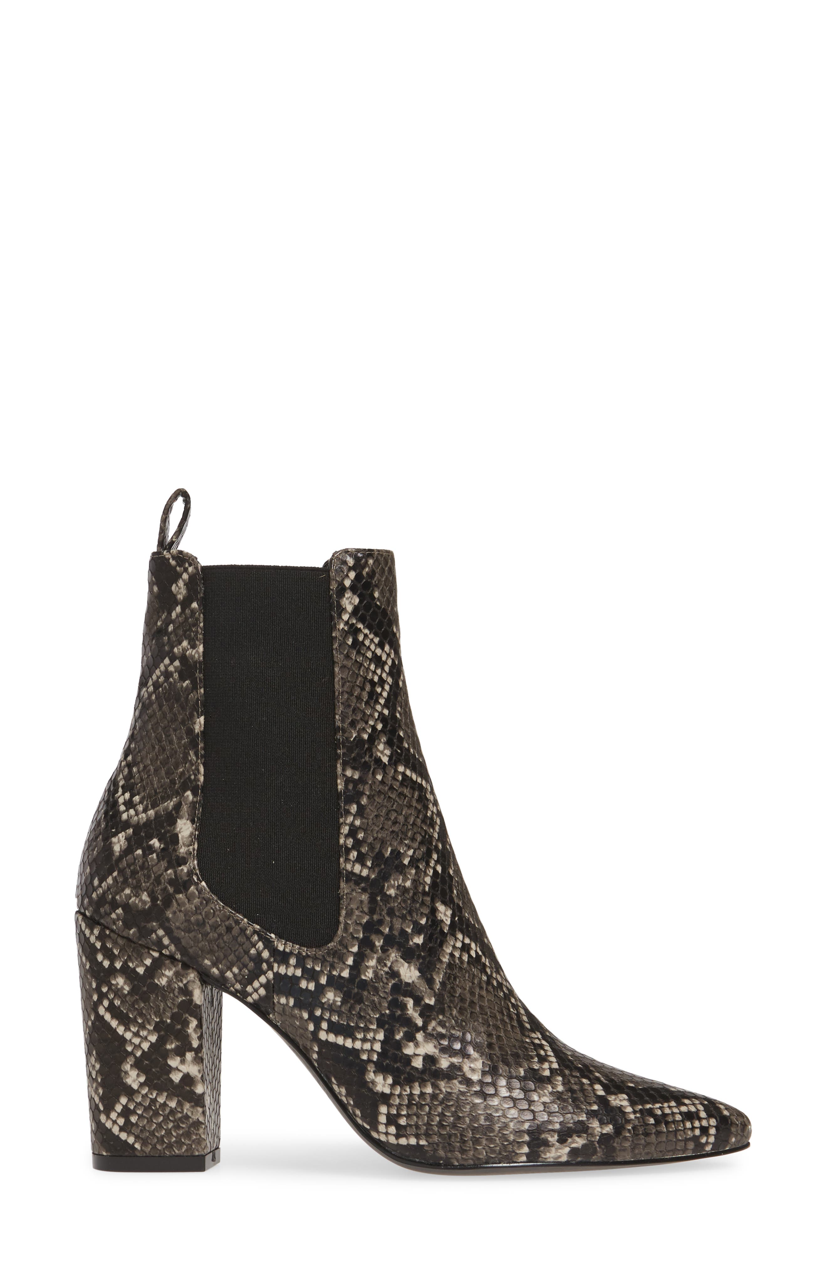 Steve Madden Subtle Snake Embossed Chelsea Boot, Alternate, color, 