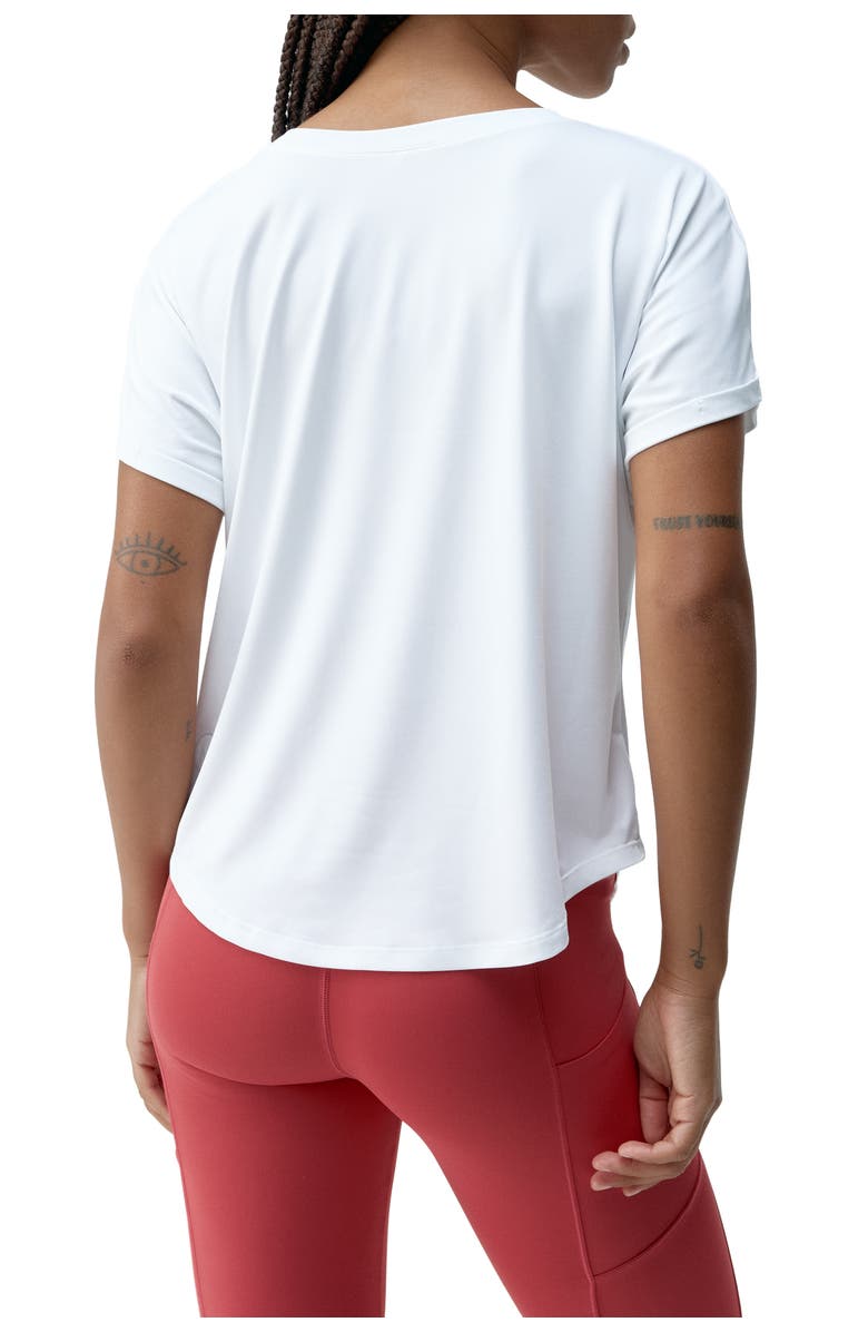 Born Living Yoga Azami Performance Sport T-Shirt, Alternate, color, White