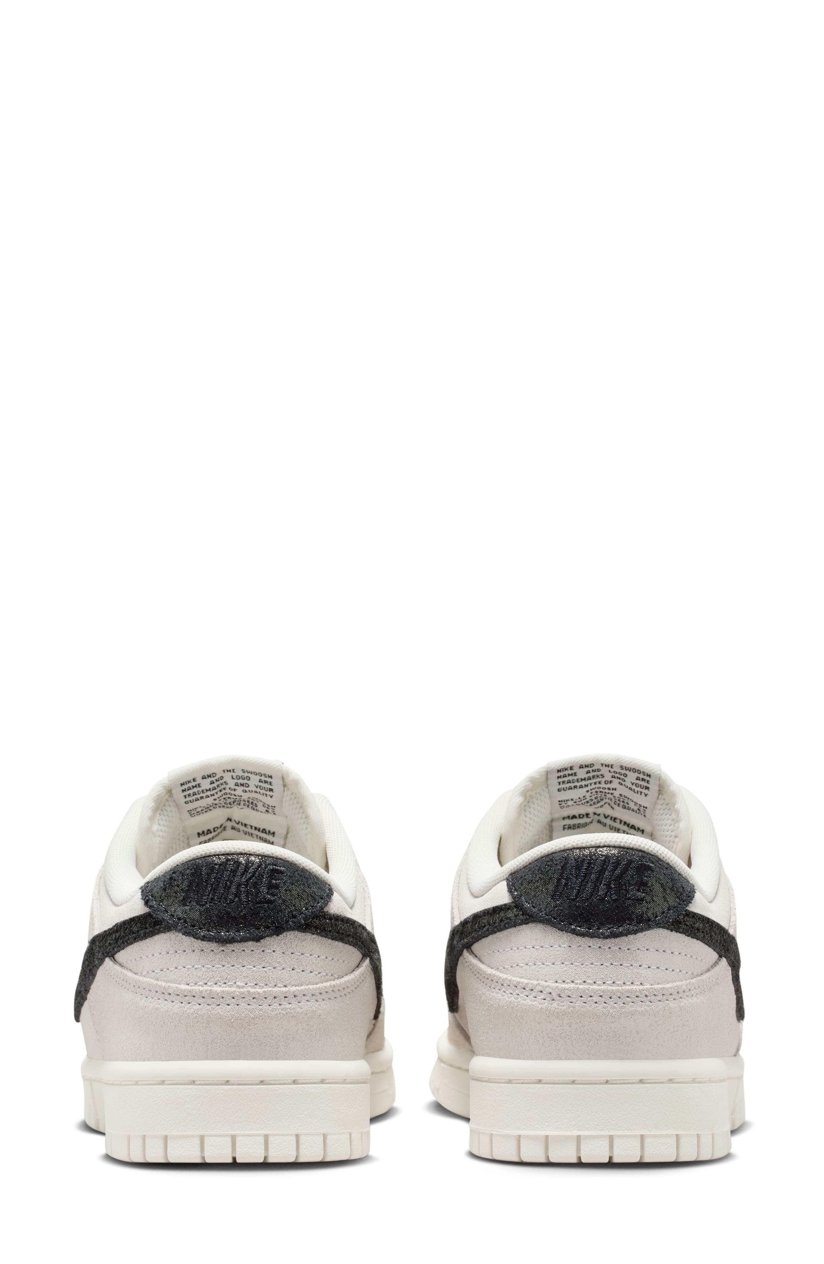 Nike Dunk Low Top Sneaker, Alternate, color, White/ Black/ Red