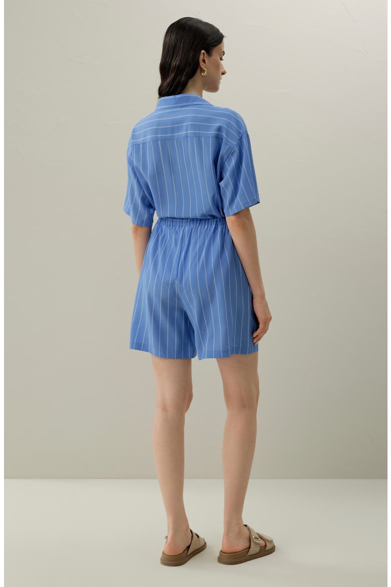 Women's Amalfi Striped Silk Short, Alternate, color, Amalfi Stripe