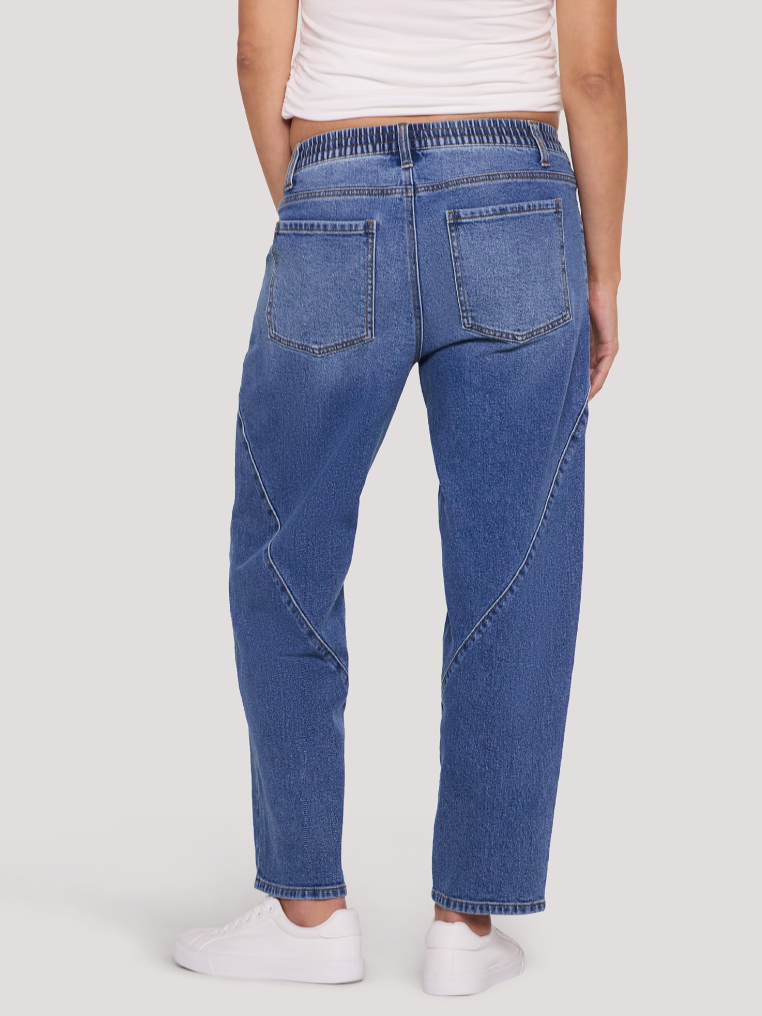Drawstring Pull On Barrel Jean - image 4