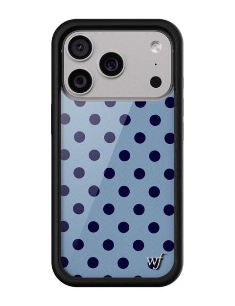 Polka Dot | Blue and Navy Blue iPhone 17/17e/Air/17 Pro/17 Pro Max Case