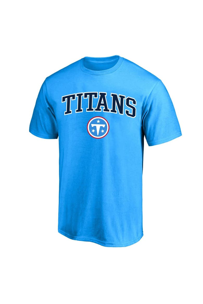 Men's Fanatics Light Blue Tennessee Titans Big & Tall Arch Over Logo T-Shirt, Main, color, Light Blue