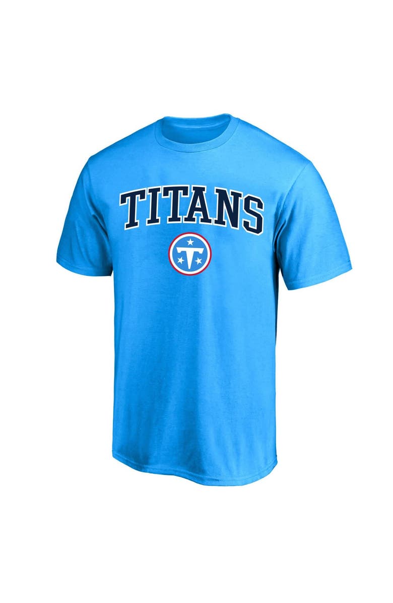 FANATICS Men's Fanatics Light Blue Tennessee Titans Big & Tall Arch Over Logo T-Shirt, Main, color, Light Blue