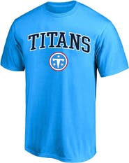 FANATICS Men's Fanatics Light Blue Tennessee Titans Big & Tall Arch Over Logo T-Shirt