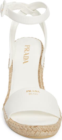 フラットシューズ PRADA ESPADRILLE (1S500NF0202C2T F0011) Prada Espadrille Wedge Sandal (Women) | Nordstrom