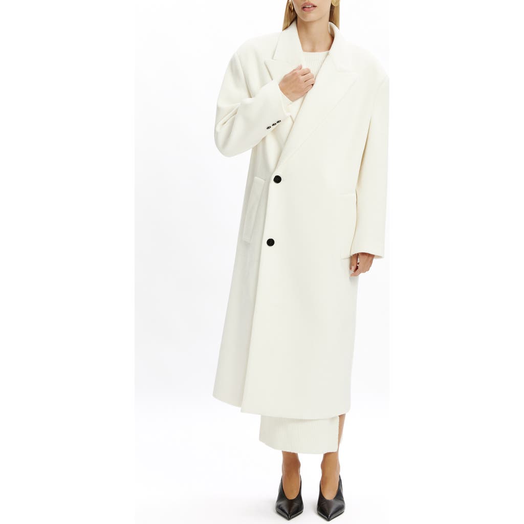 Bardot Classic Oversized Coat In White
