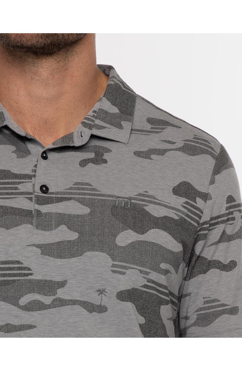 TravisMathew Beachside Stealth Camo Polo, Alternate, color, Heather Grey