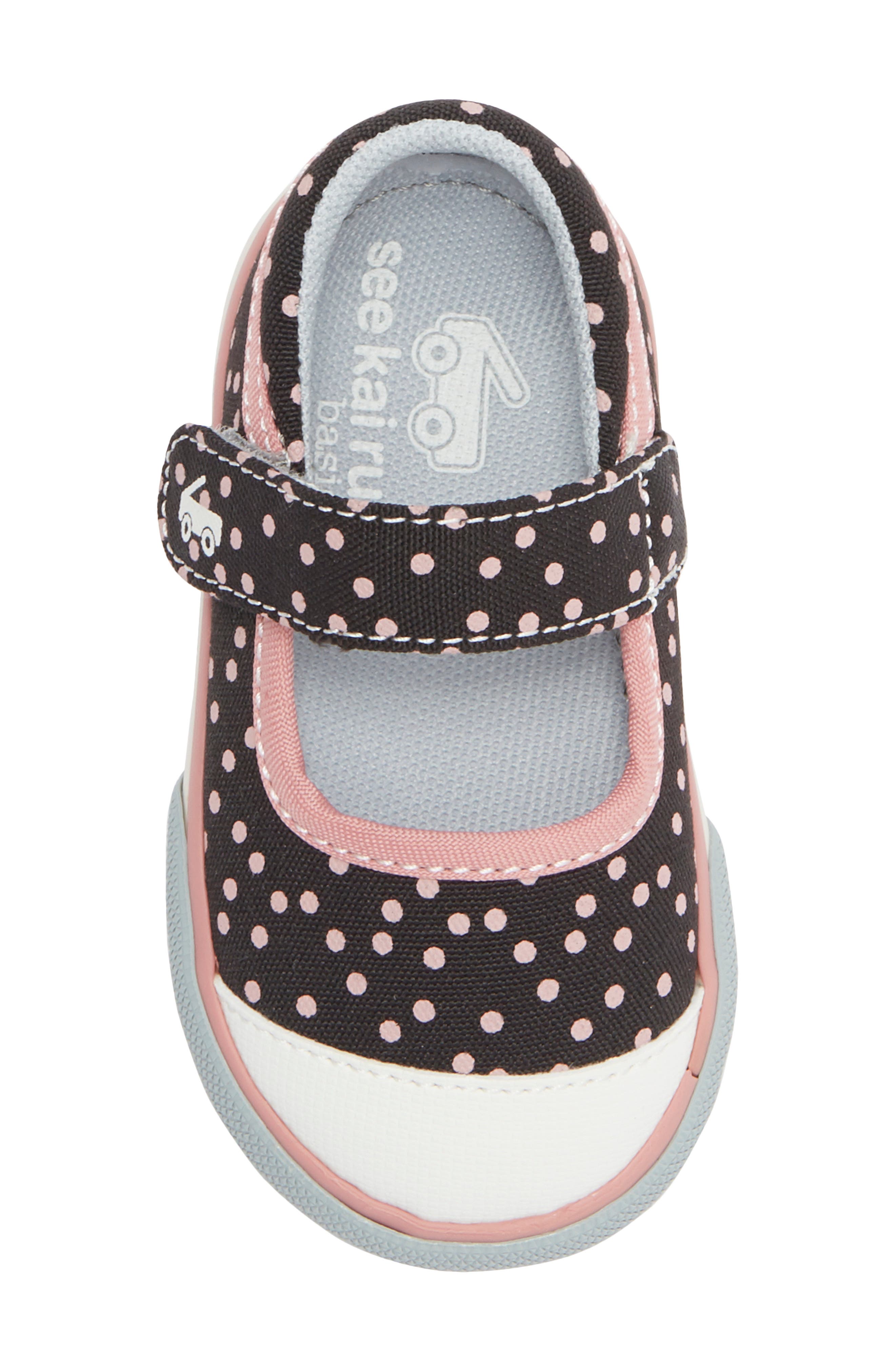 See Kai Run Kids' Sophia Mary Jane Sneaker, Alternate, color, Black/ Dots