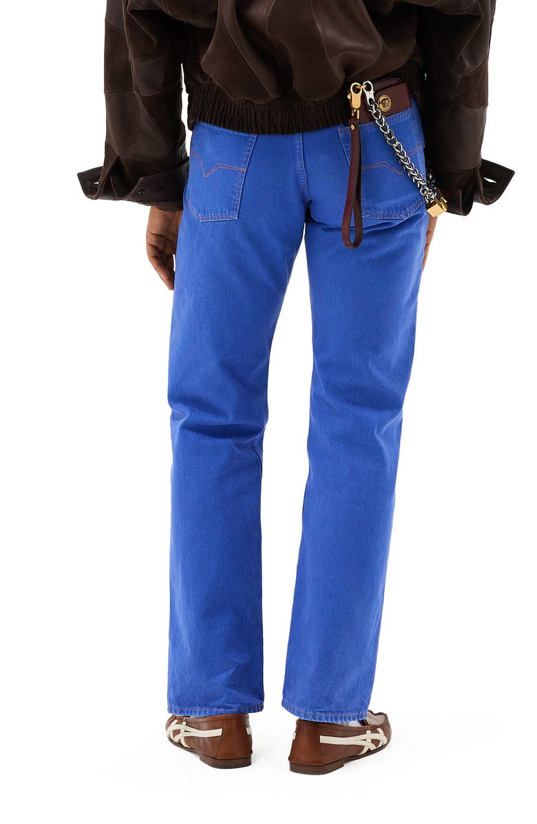 Versace First Line Straight Leg Jeans, Alternate, color, Sky Blue