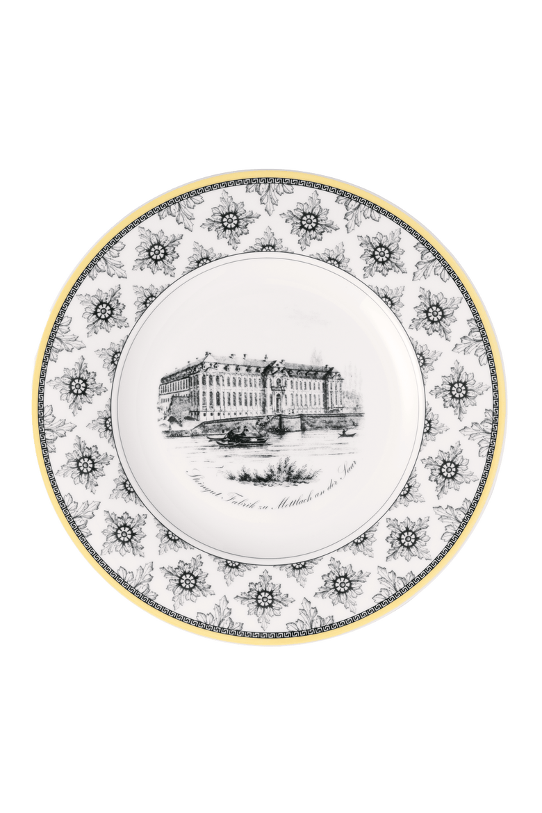 Audun Maison Dinner Plate, Main, color, White