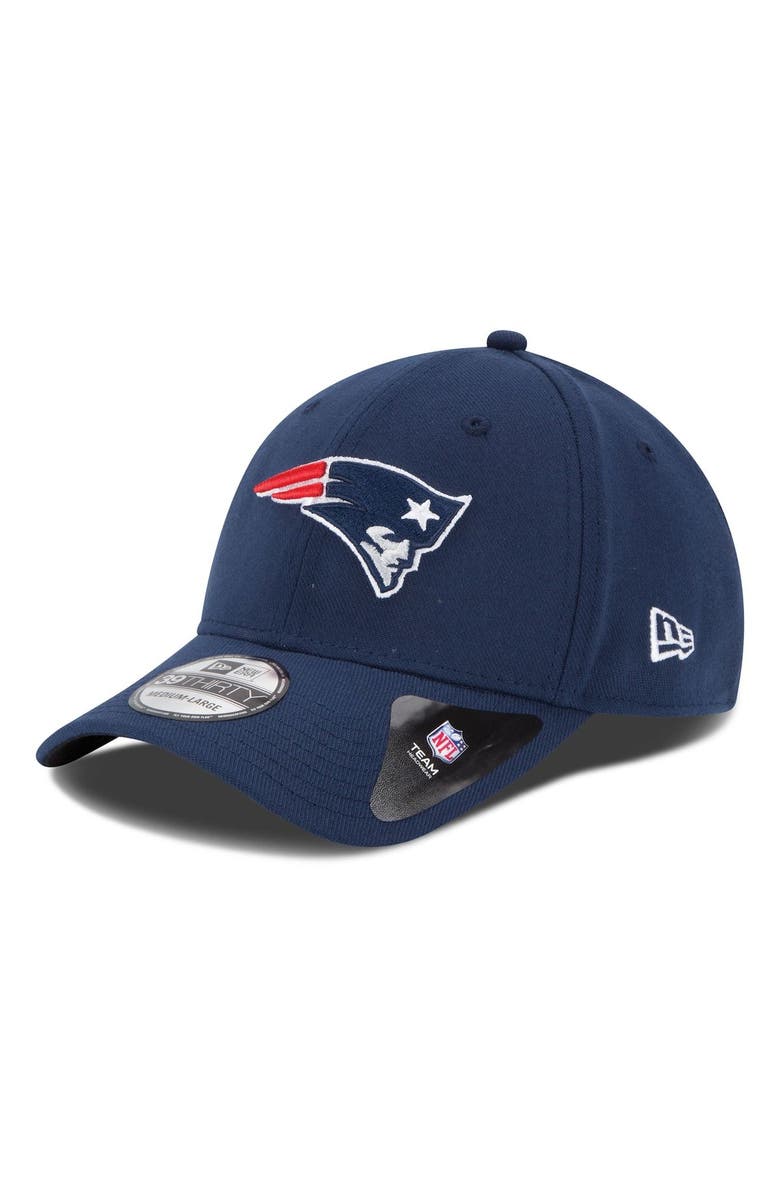 New Era New England Patriots New Era 39THIRTY Team Classic Flex Hat - Navy Blue, Main, color,