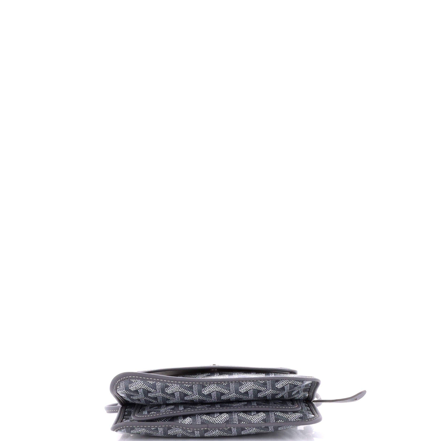 Pre-Owned Goyard Plumet Clutch Wallet Coated Canvas, Alternate, color, Gray