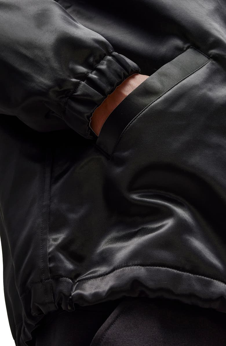 Y-3 Logo Detail Satin Coach Jacket, Alternate, color, 