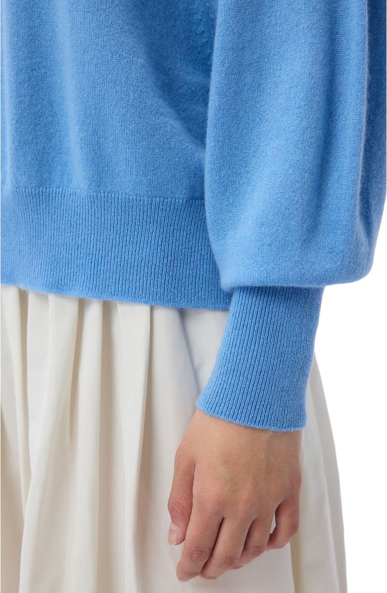 GOBI Mongolian Cashmere Women's Relaxed Cashmere Sweater, Alternate, color, Azure Blue