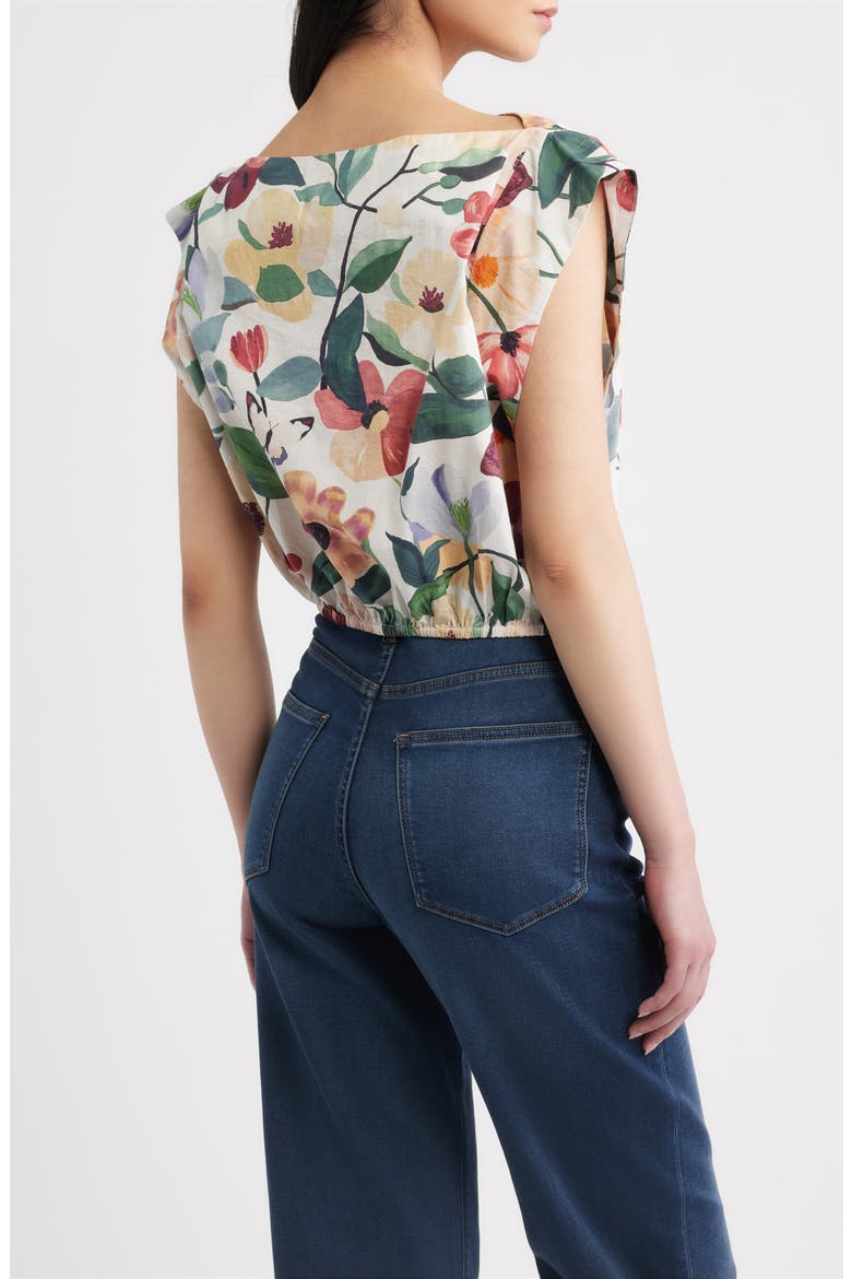Merida Floral Organic Cotton Top, Alternate, color, ANDALUSIA PRINT