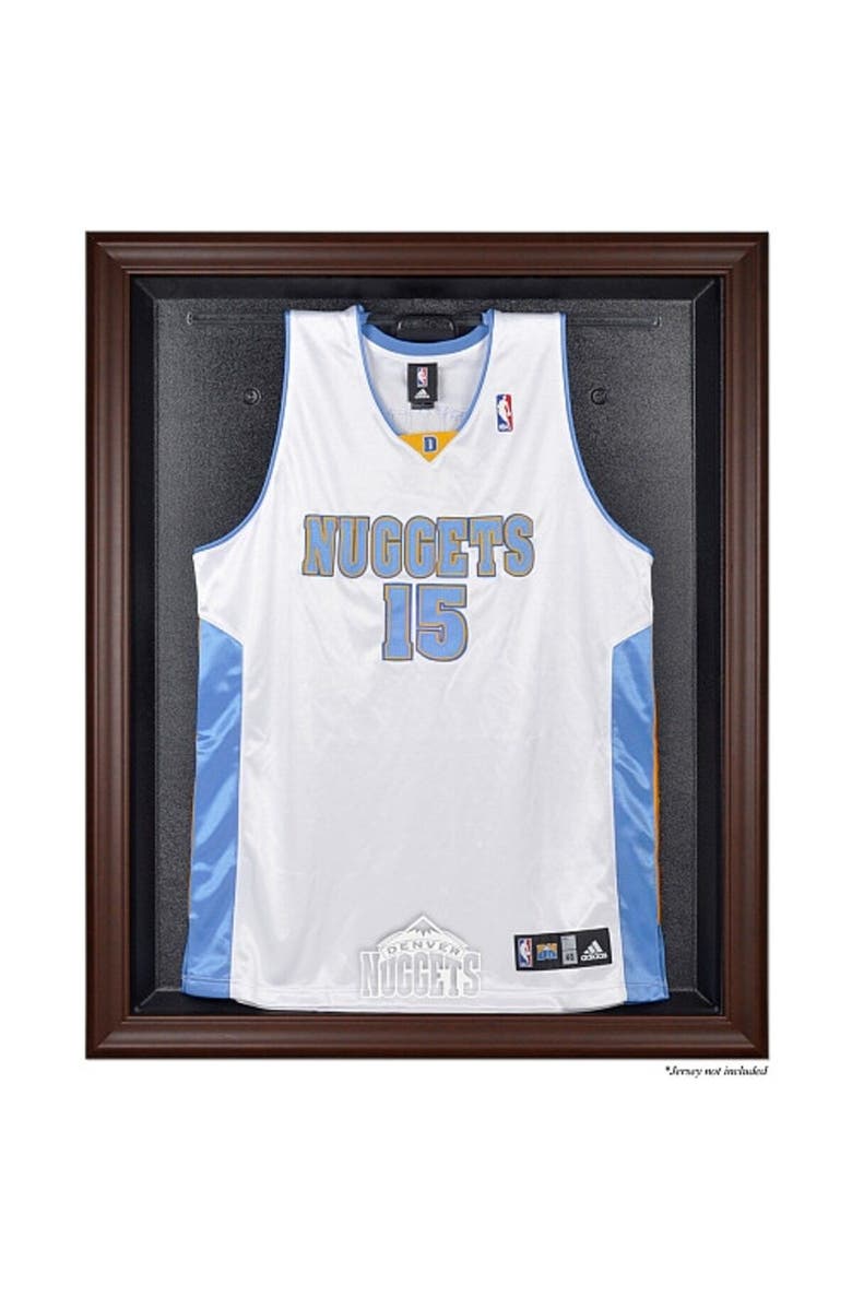FANATICS AUTHENTIC Denver Nuggets Hardwood Classics 1993 - 2018 Brown Framed Jersey Display Case, Main, color, 