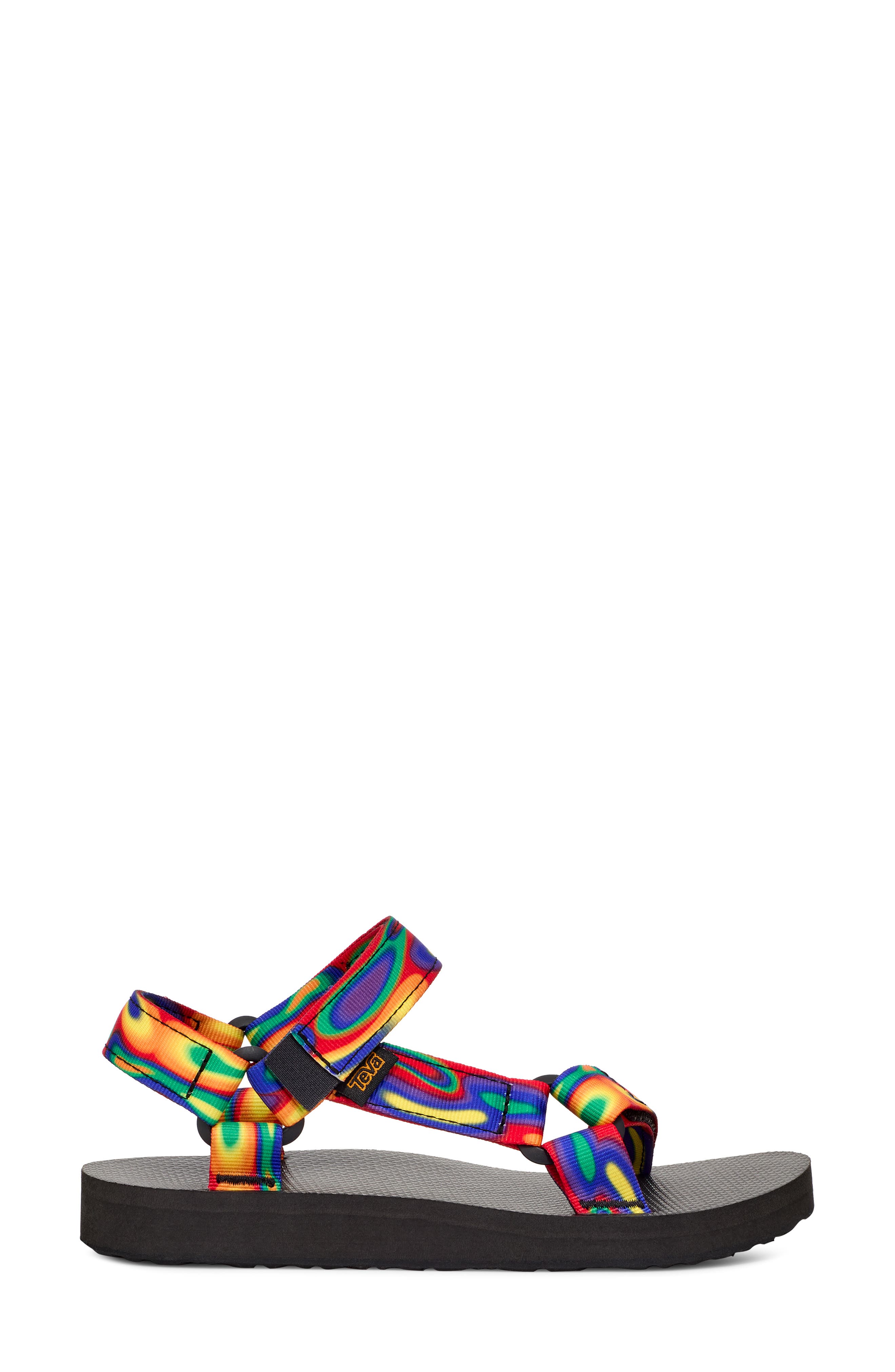 Teva Original Universal Rainbow Strap Sandal, Alternate, color, Galactic Multi