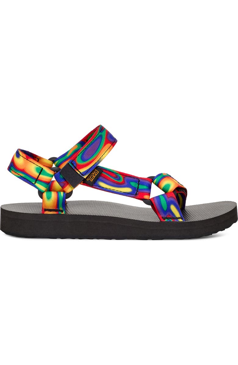 Teva Original Universal Rainbow Strap Sandal, Alternate, color, Galactic Multi