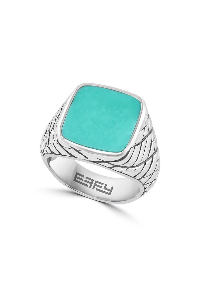 Sterling Silver Turquoise Ring - Size 10, Main, color, BLUE