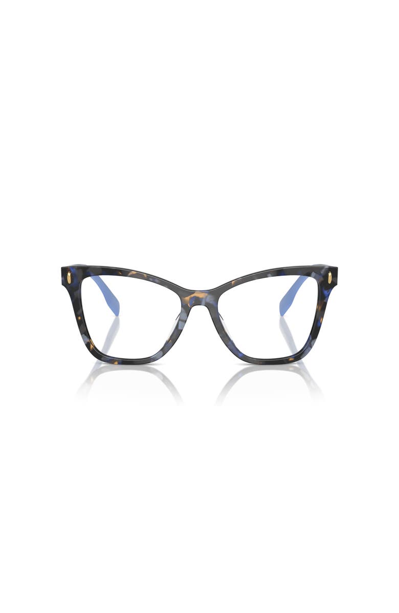Tory Burch 51mm Cat Eye optical glasses, Alternate, color, Blue