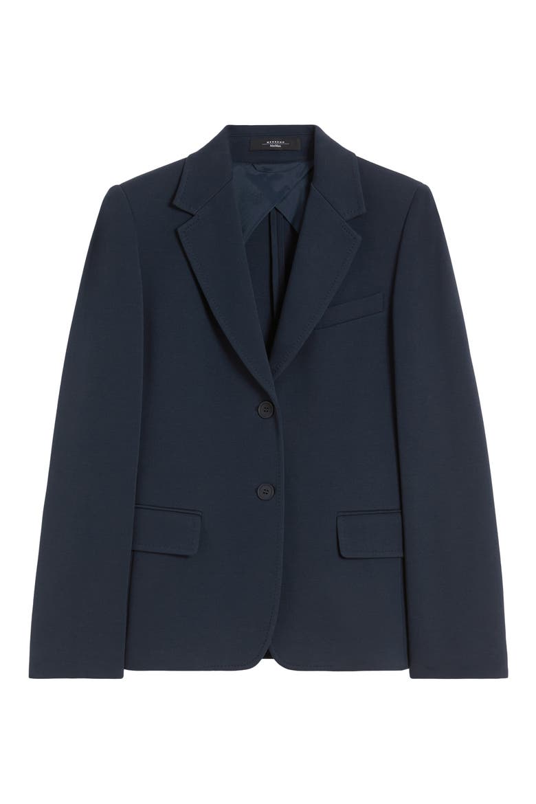 Ginnasta Cotton Blend Blazer, Alternate, color, NAVY