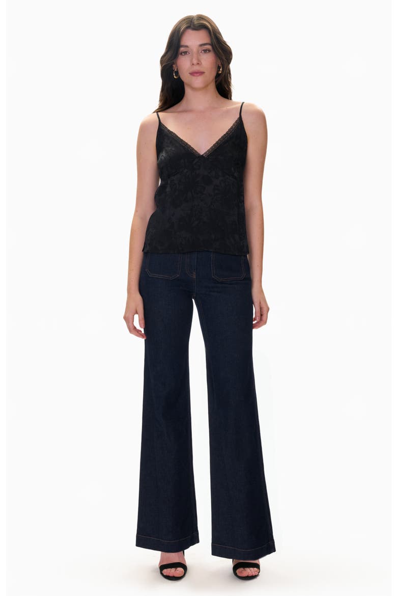 Amber Jacquard Cami, Main, color, Noir