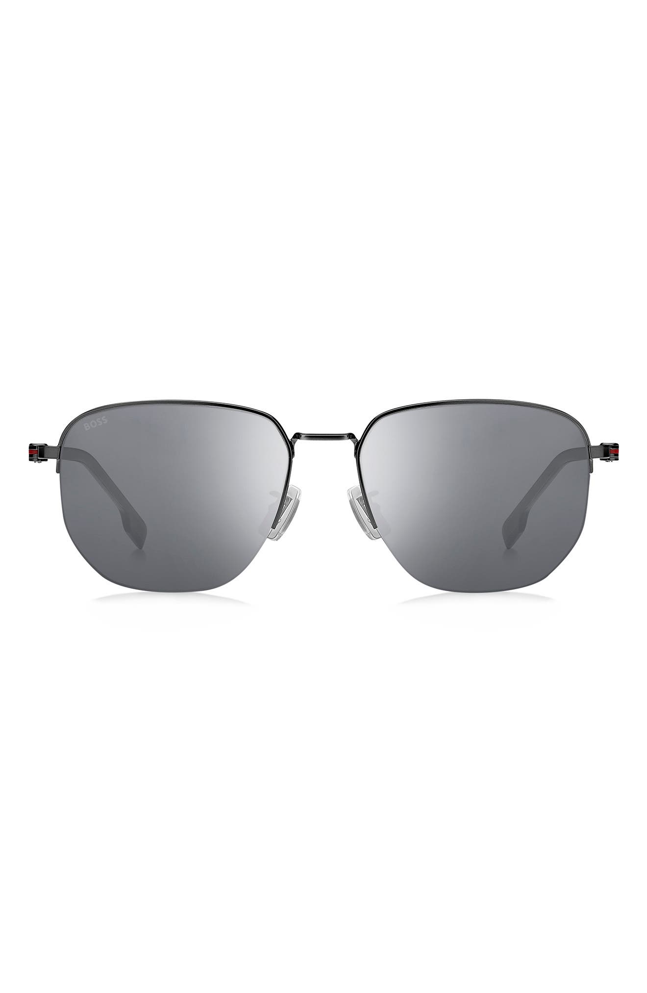 BOSS 57mm Rectangular Sunglasses