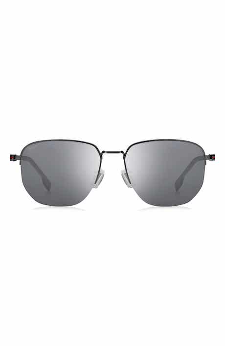 BOSS 57mm Rectangular Sunglasses