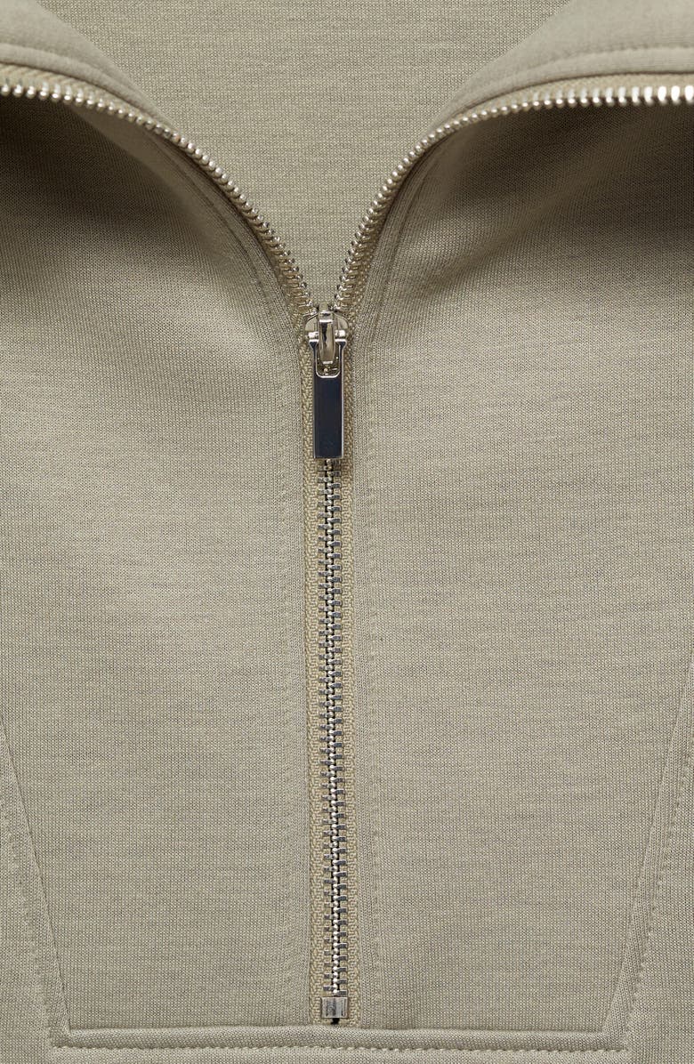 MANGO Quarter Zip Sweatshirt, Alternate, color, 