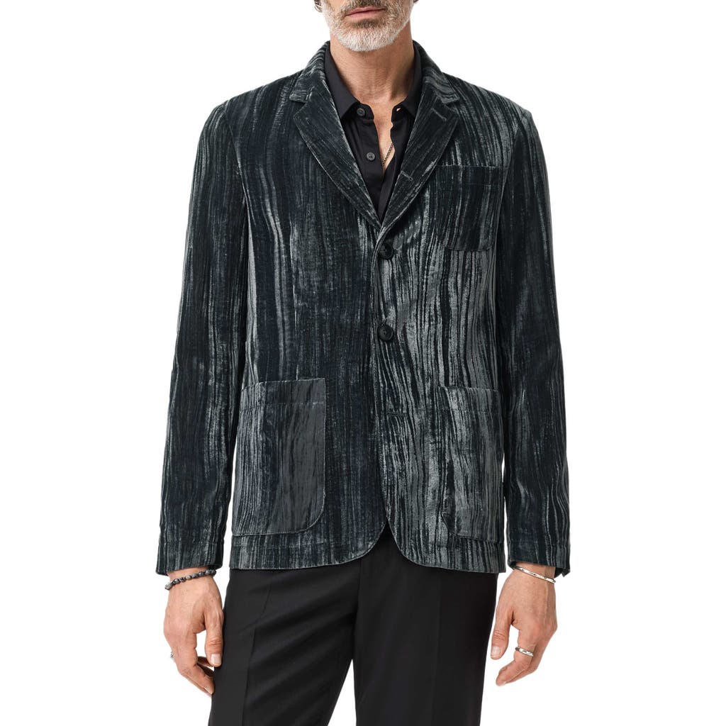 John Varvatos Maddox Soft Velvet Jacket In Black