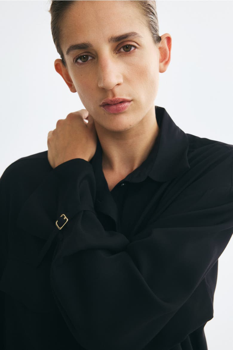 Oversized Shirt, Alternate, color, Black