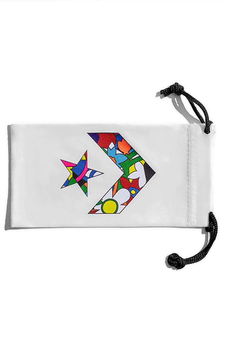 Converse Pride Stand Proud 57mm Mirrored Sunglasses, Alternate, color,